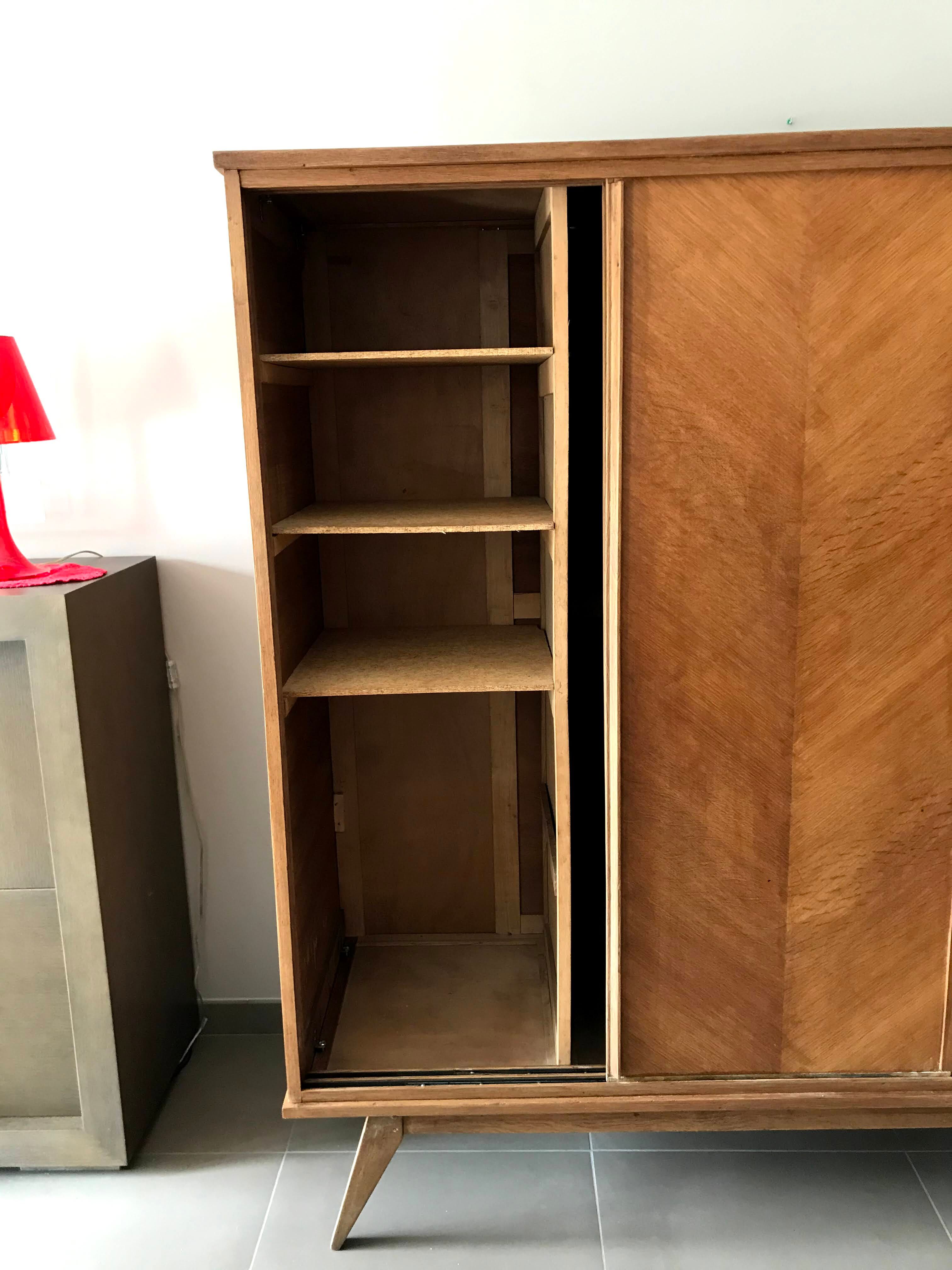 Wardrobe sewing door