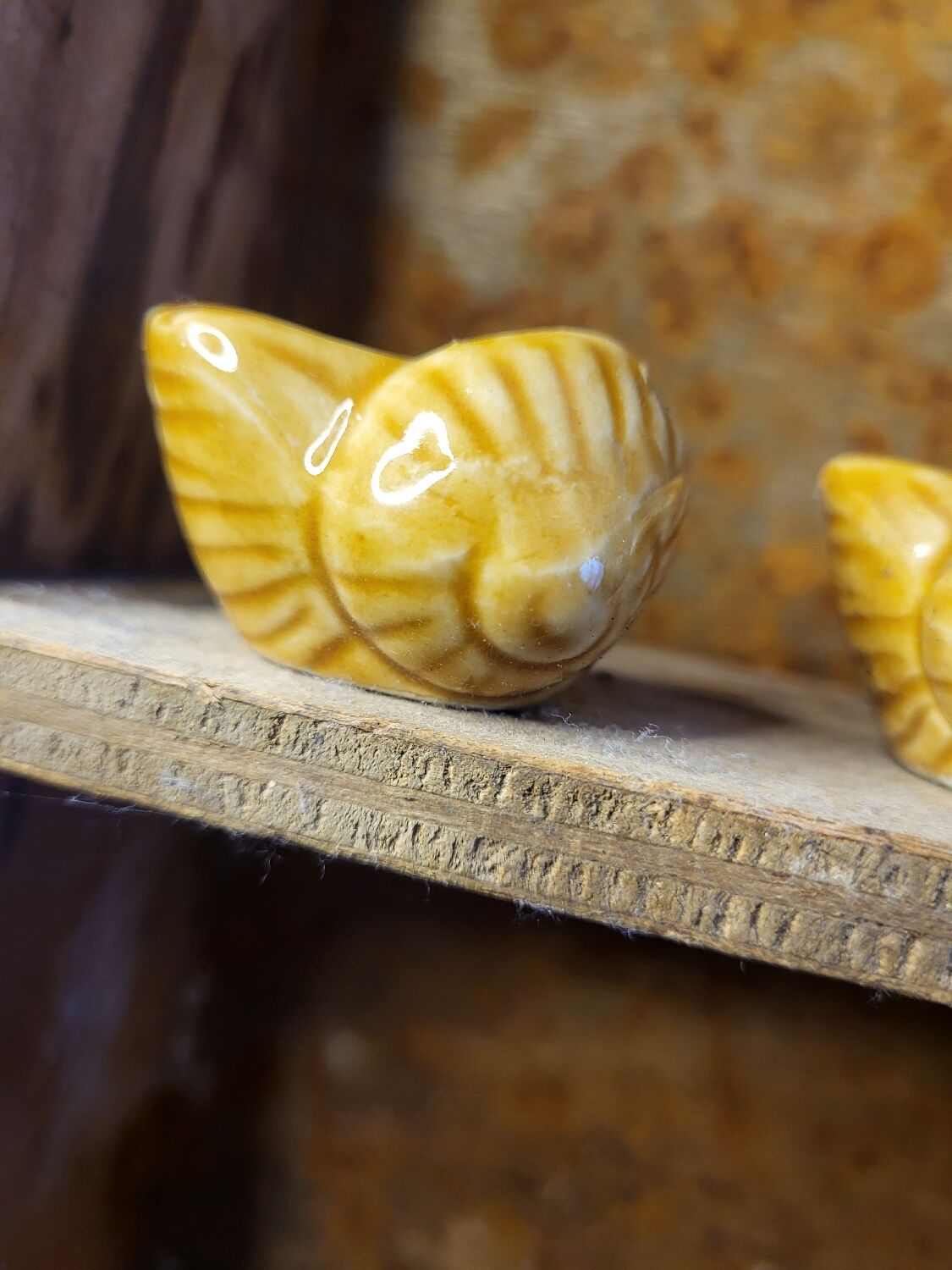 Set of 15 snails shells in ceramic