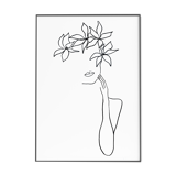 Femme fleur - 30x42cm