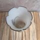 Antique Art Nouveau vase in frosted enamelled glass – iris decoration