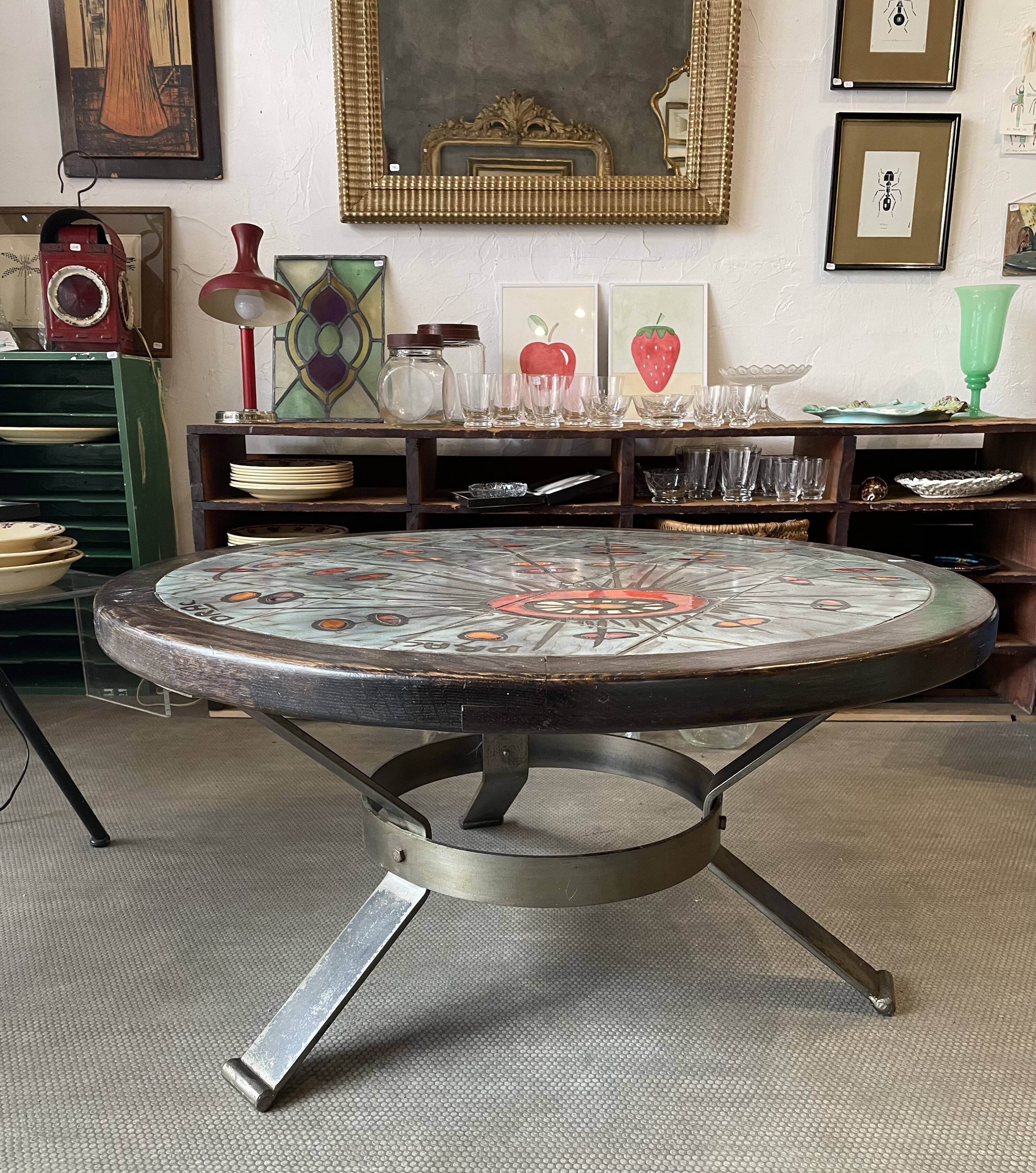 Vintage coffee table Vallauris Drac