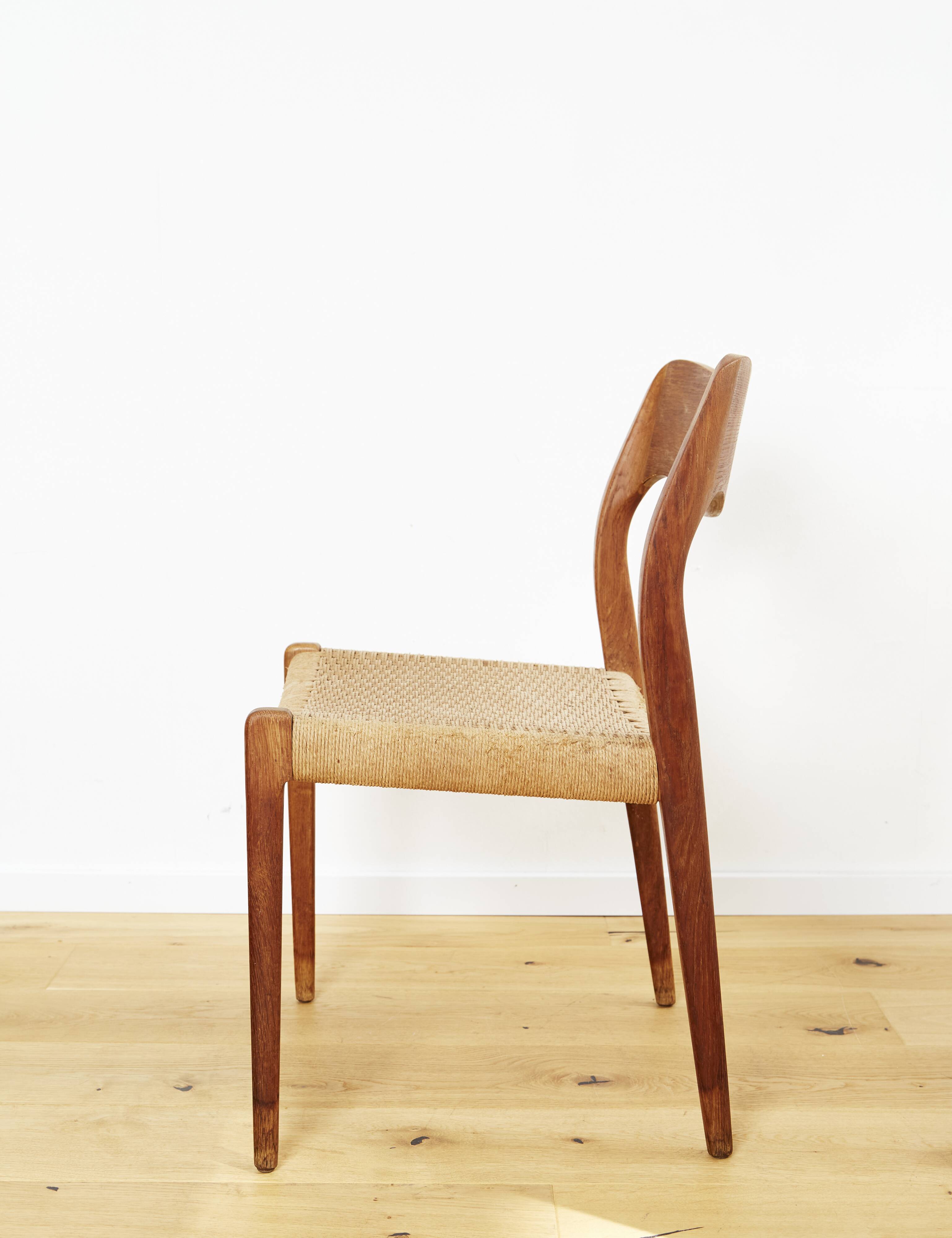 Niels O. Møller No. Dining Chairs No.71 for J. L Moller, Set of 3