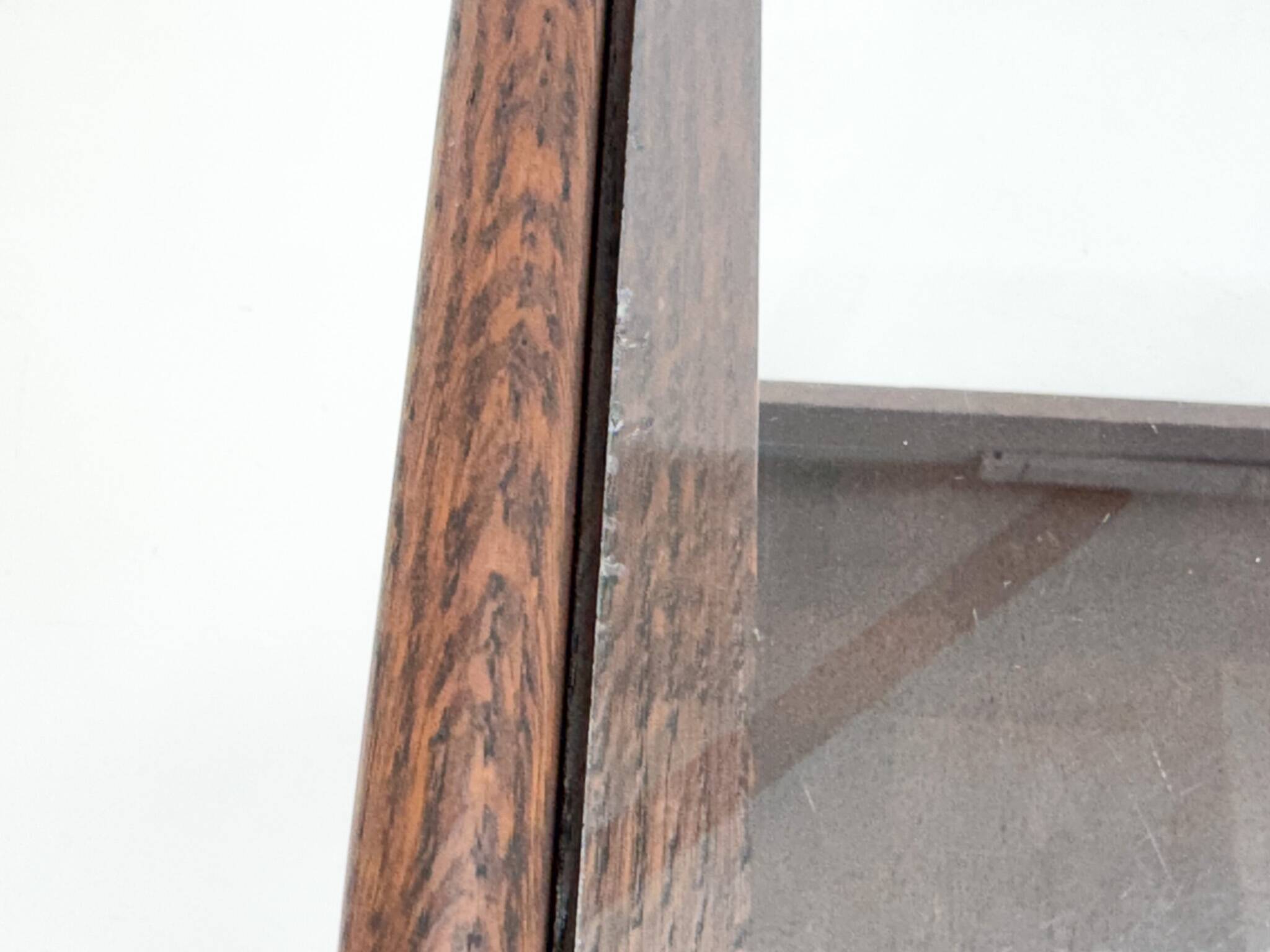 Chariot de Bar Art Déco en Bois avec Plateau en Verre, 1920