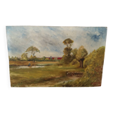 Ancient landscape painting.