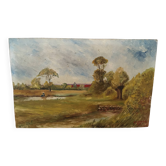 Ancient landscape painting.