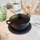 Le Creuset casserole nº18 in black cast iron