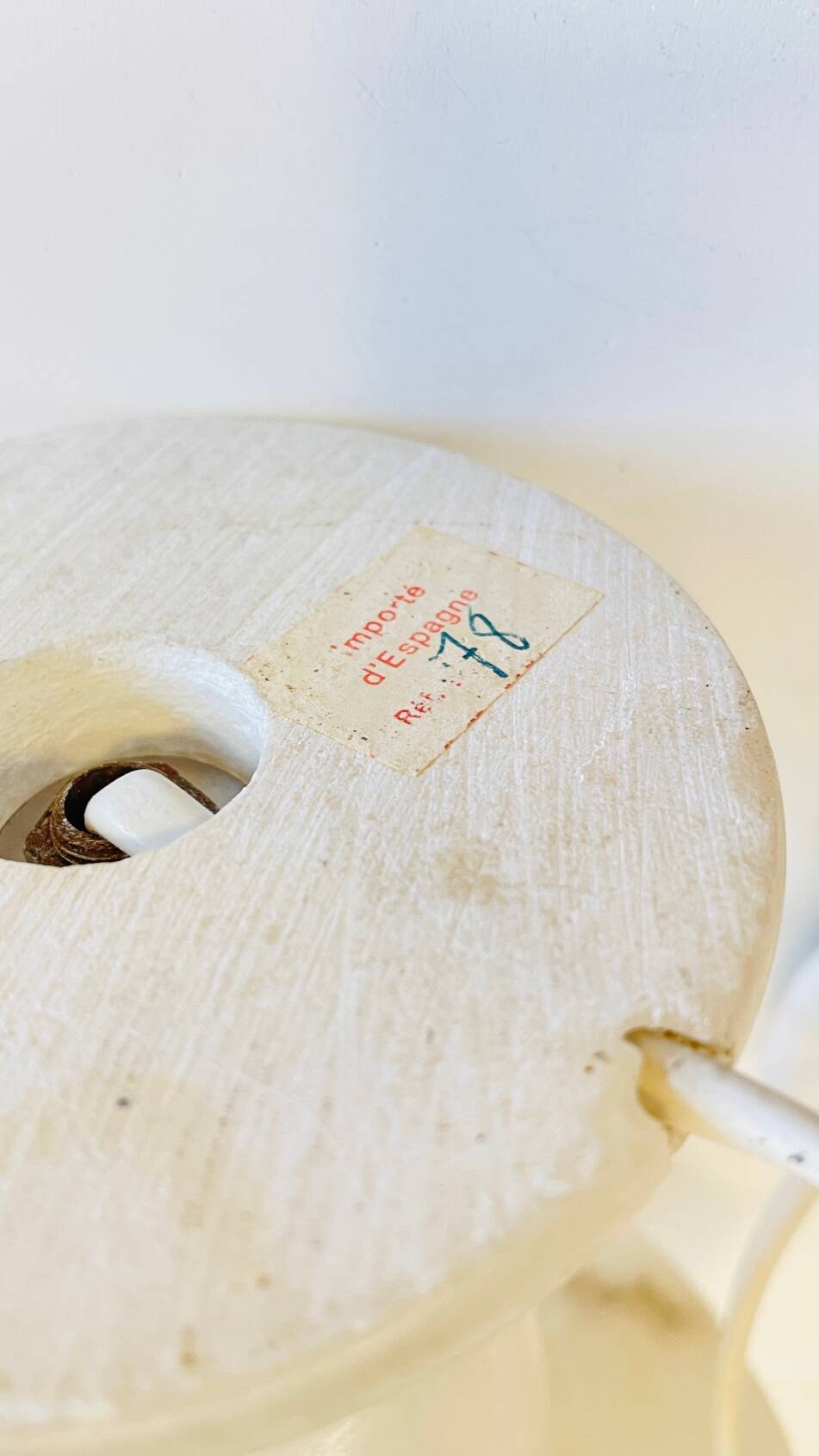 ALABASTER Marble Lamp 1970s