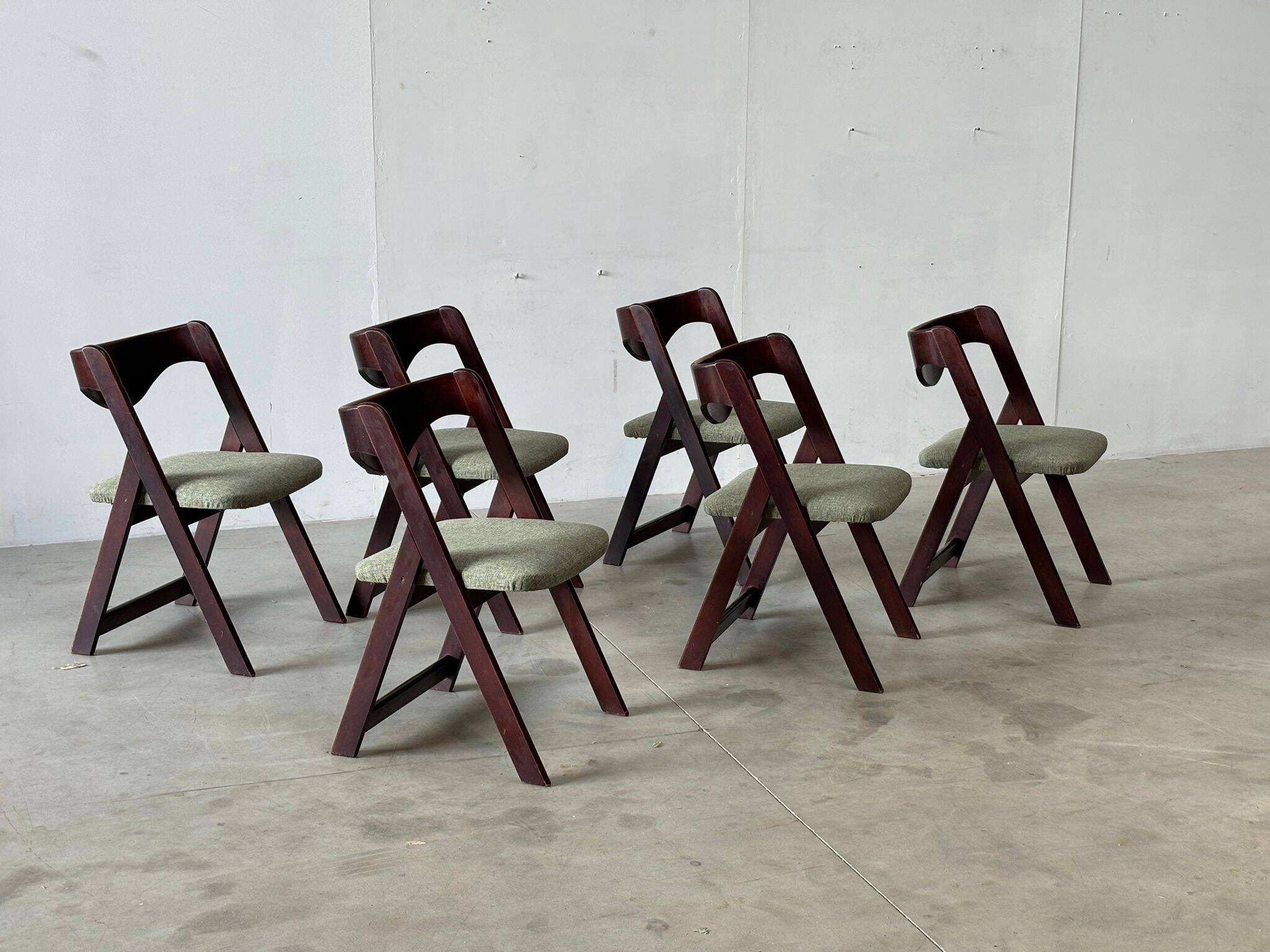 Mid century  italian dining chairs, 1960s