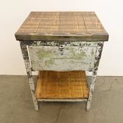 Commode en fer industriel gris, années 1950