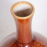 Original bauhaus vase, glazed ceramics, well-preserved condition, czechia, 1950s