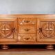 Buffet en enfilade époque Art Déco en bois clair