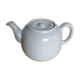 Old Pillivuyt teapot in white porcelain