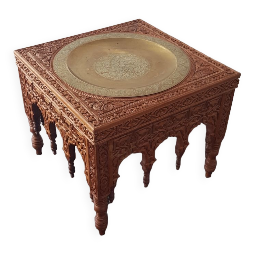 Table à thé de Fez Maroc en laiton | Selency