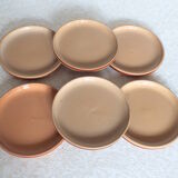 6 Gien stoneware dessert plates