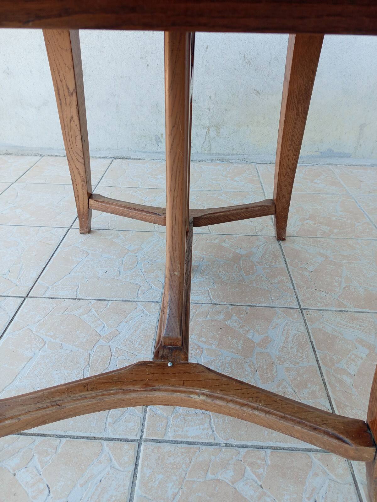 Vintage style Art Nouveau oak table