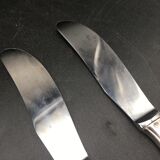 12 silver metal knives