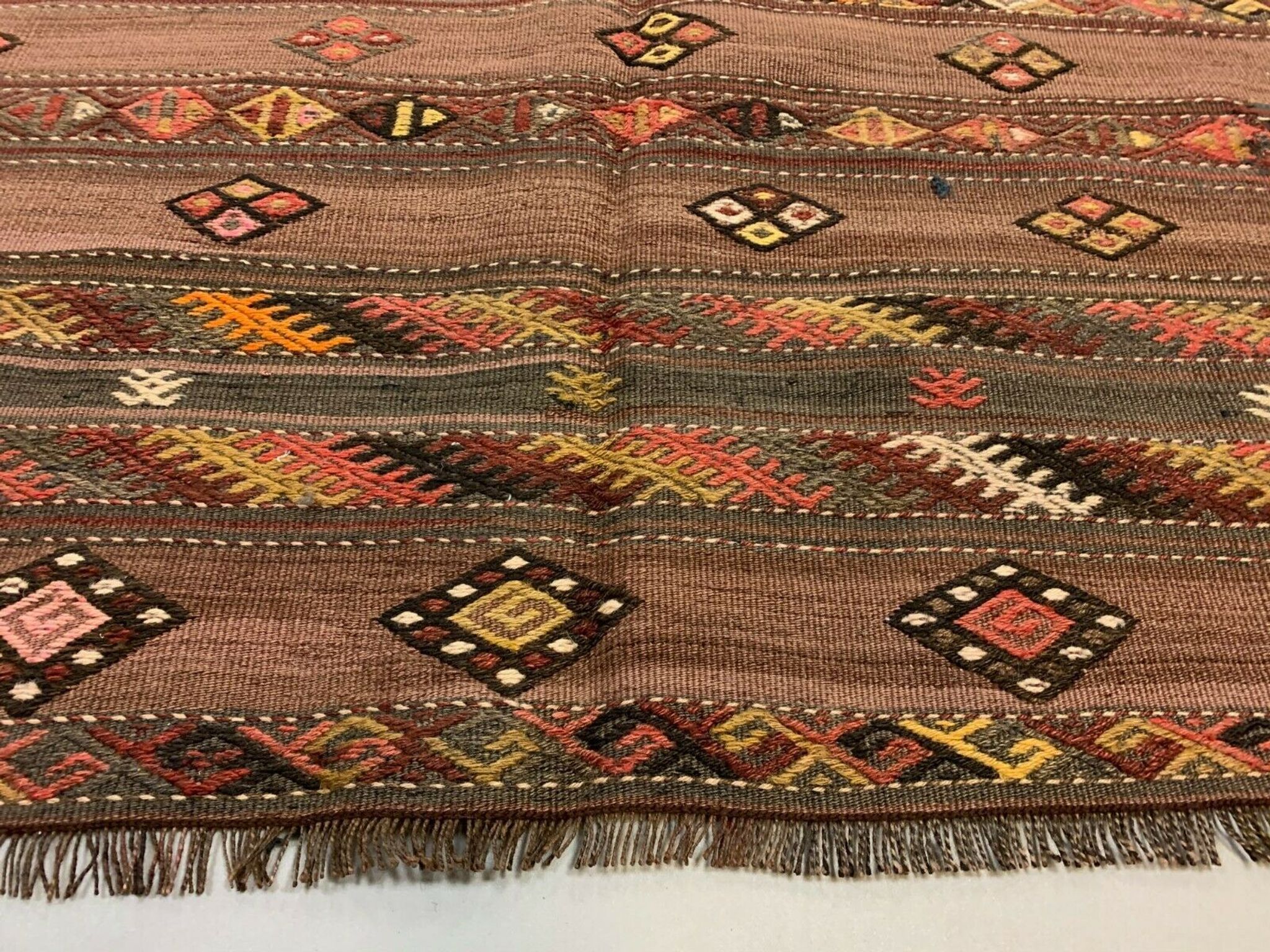 Tapis kilim turc 256x156 cm laine