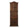 Armoire espagnole ancienne 3 corps — abattant sculpté & fer forgé