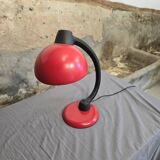 Red designer desk lamp for Hustadt, by Klaus Hempel. 1970s
