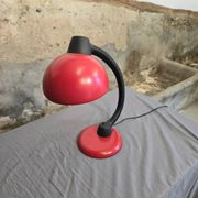 Red designer desk lamp for Hustadt, by Klaus Hempel. 1970s