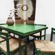 Vintage wooden dining set table & chairs Asko