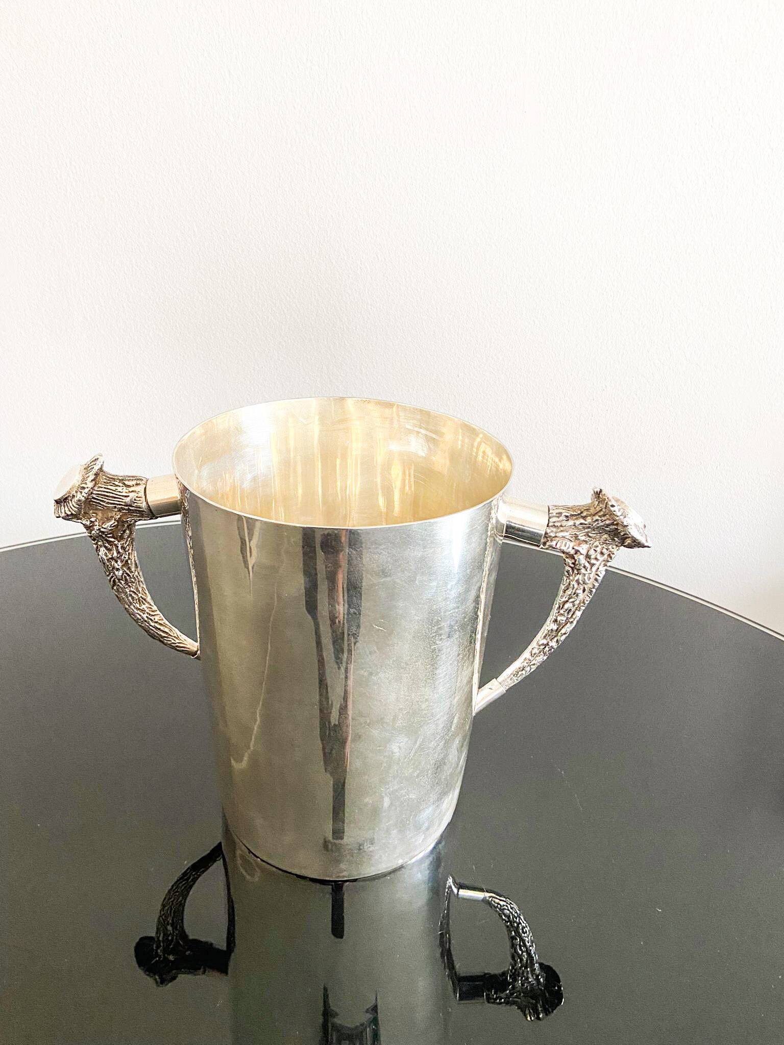 Un secchiello per il ghiaccio placcato in argento ralph lauren