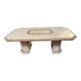 70s/80s travertine table for roche et bobois