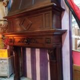 Wooden fireplace