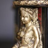 Napoleon III sideboard (late 19th century), marble, Boulle marquetry.