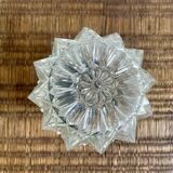 Diamond-point molded glass ceiling light, 1960