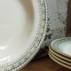 Five old plates Terre de fer from Choisy-Le-Roi HB and cie