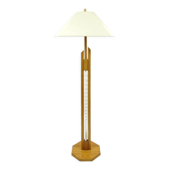 Wooden floor lamp, 1970s