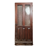 Porte époque Art Déco en bois massif vers 1930-1940 (A)