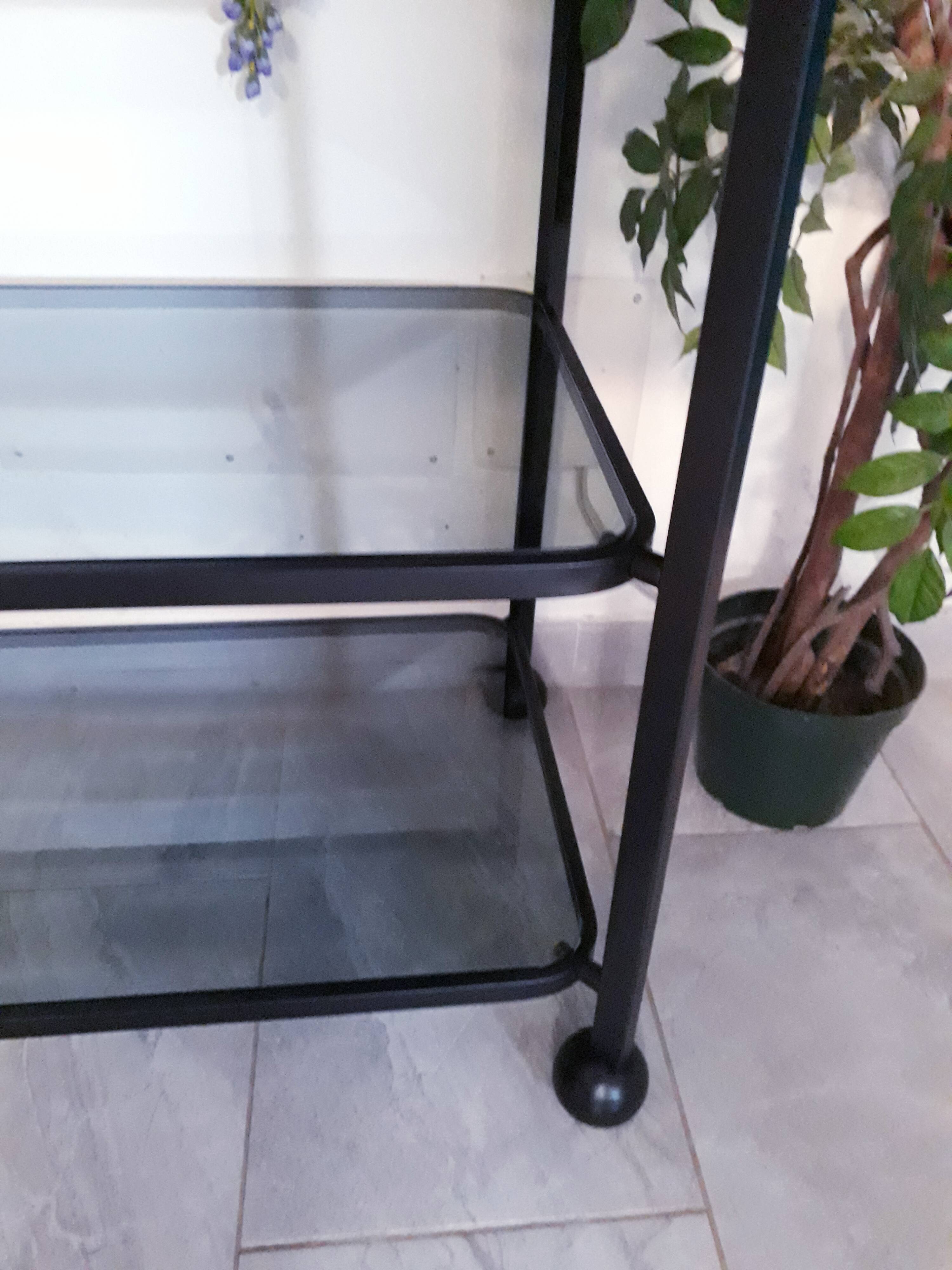 Italian designer trolley 1970's space age signed Allegri