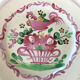 French Cockrel plate in Lunéville earthenware
