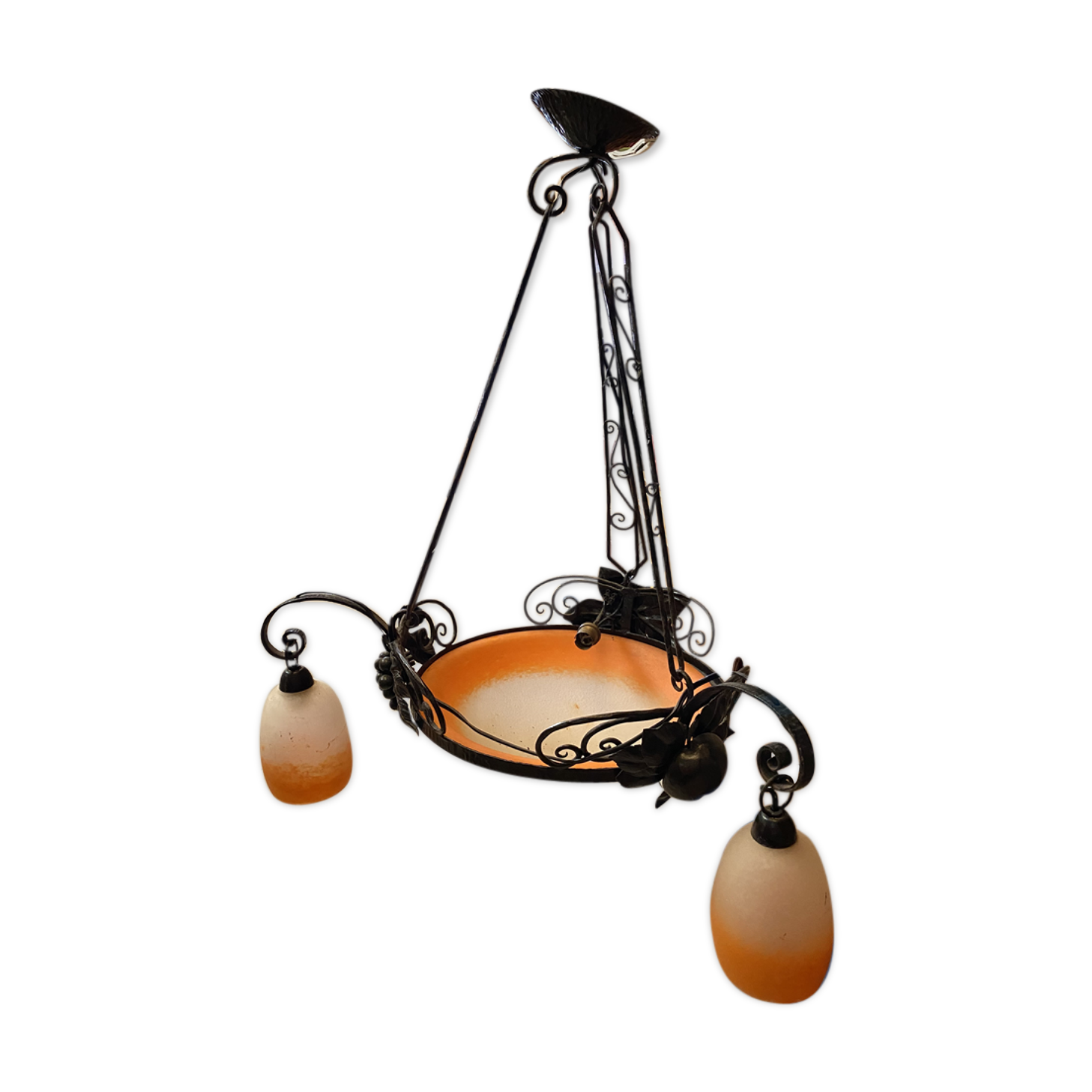 Art nouveau chandelier by Rethondes