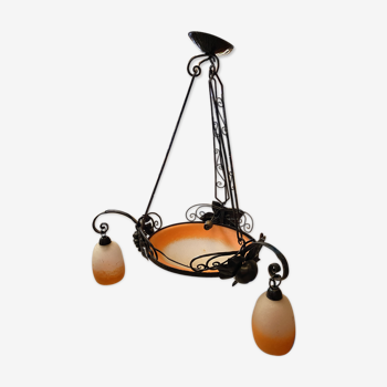 Art nouveau chandelier by Rethondes
