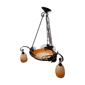 Art nouveau chandelier by Rethondes