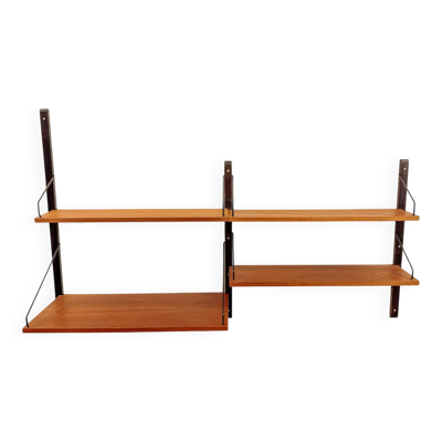 Meuble mural modulaire Royal System avec bureau de Poul Cadovius