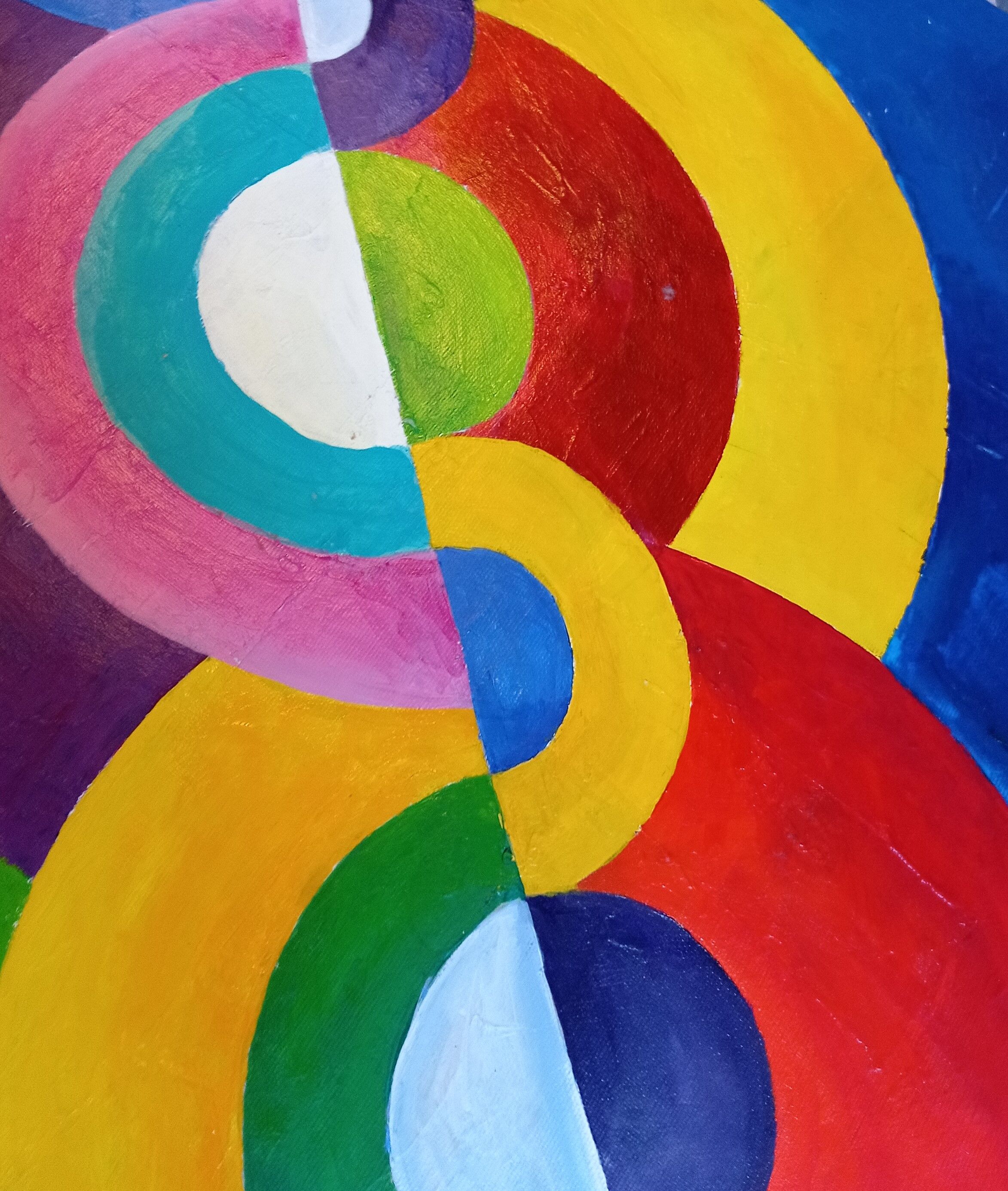 Painting delaunay orphism style