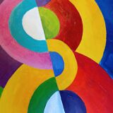 Painting delaunay orphism style