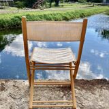 Set of 6 "design 1960" folding chairs.