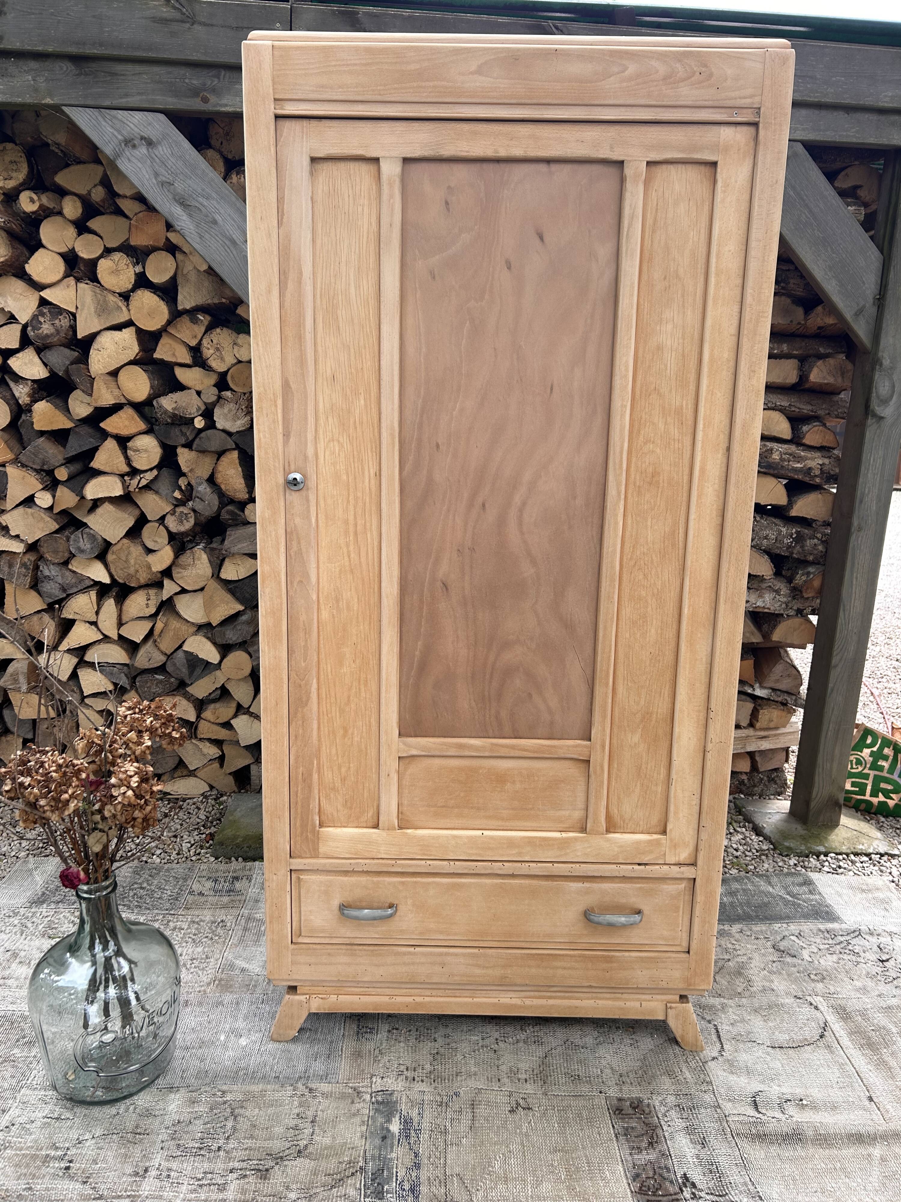 Renovated wooden wardrobe