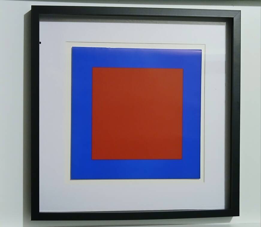 Tableau Vintage Art Optique - Victor Vasarely - Frame 40x40cm