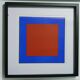 Tableau Vintage Art Optique - Victor Vasarely - Frame 40x40cm