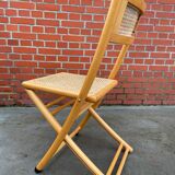 Vintage cesca style wooden folding chair design