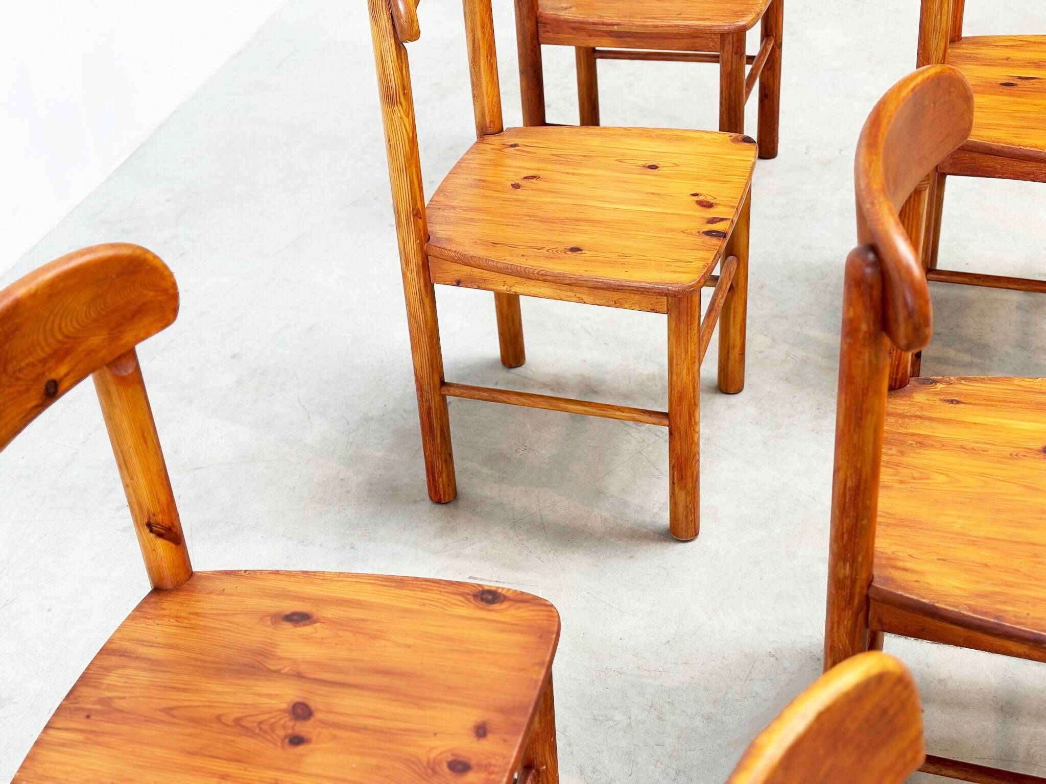 Ensemble de six chaises de salle à manger par Rainer Daumiller