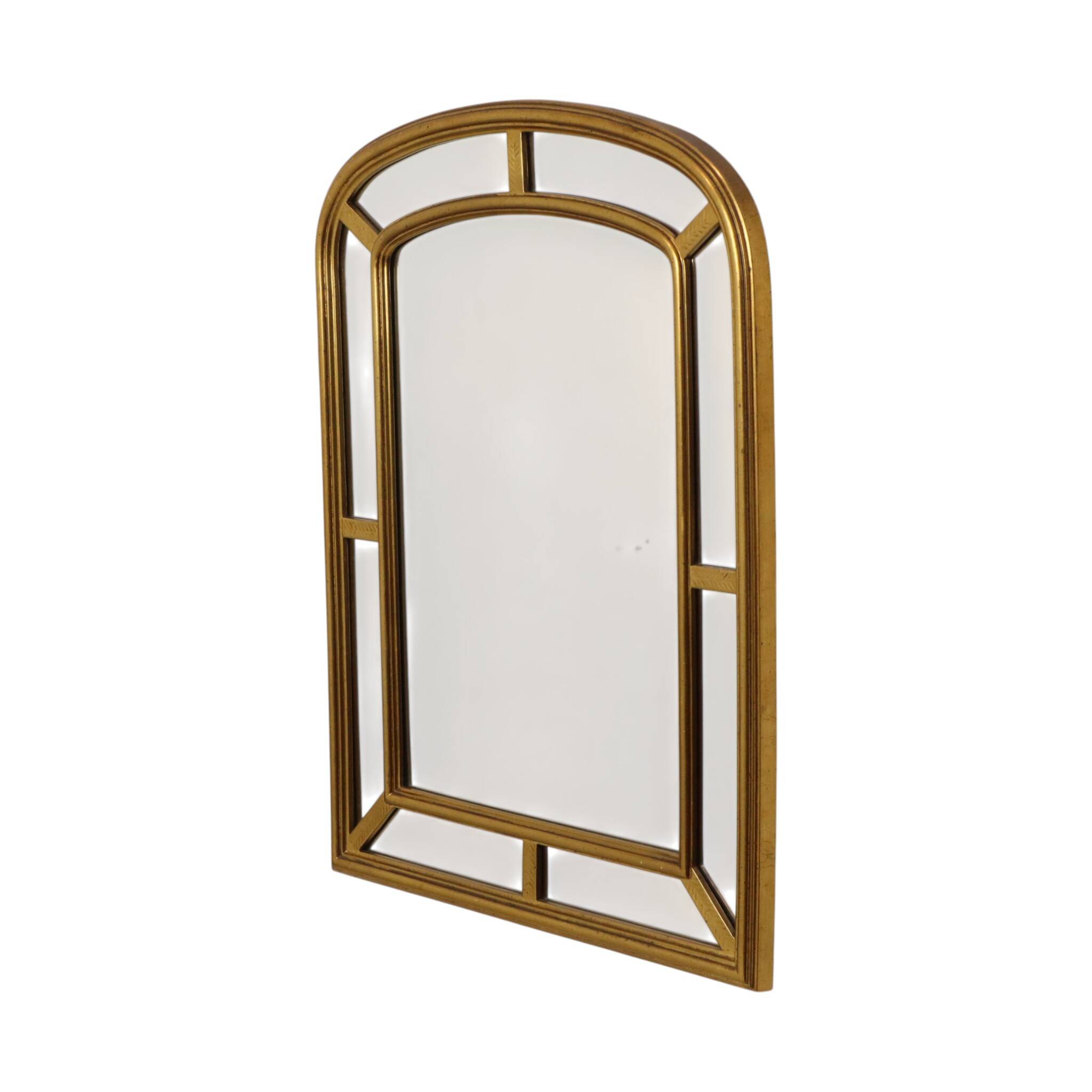 Hollywood Regency Gold Arch Mirror by Deknudt, 80cm