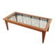 Vintage Scandinavian-style wooden coffee table.