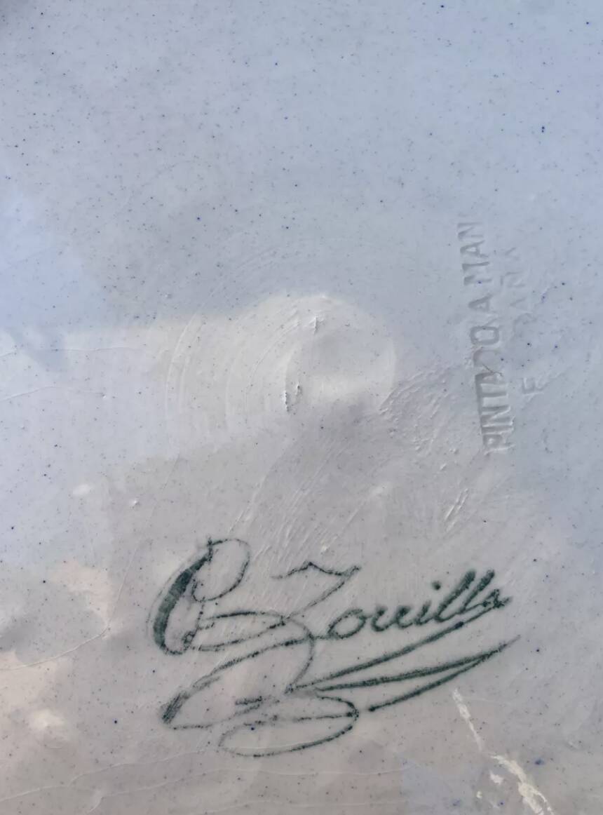 Blue bird decorative plate